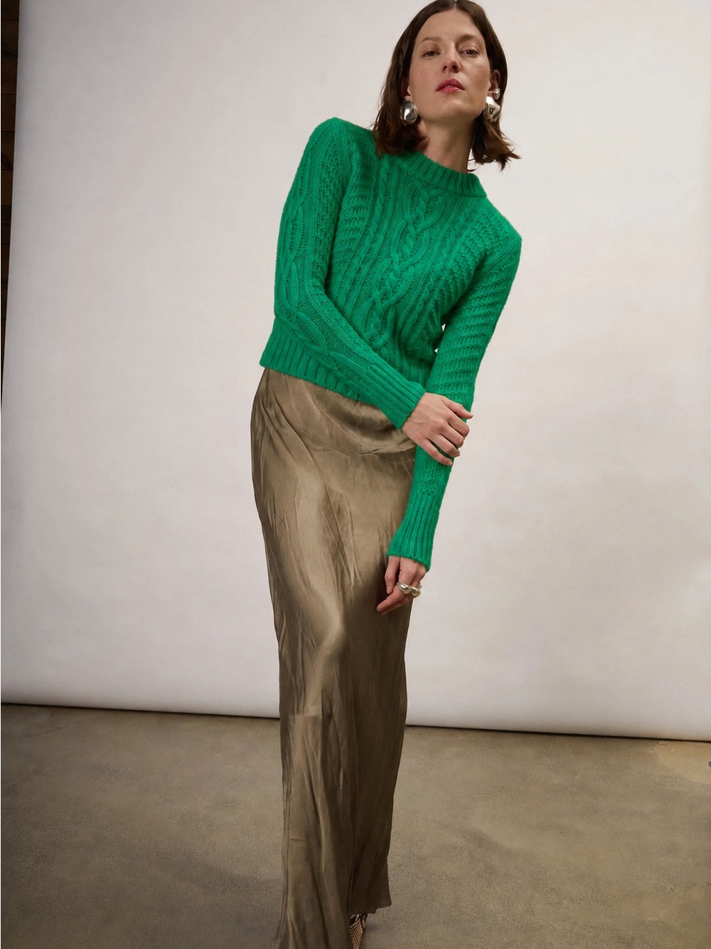 Eleven Six CARLY SWEATER | EMERALD. S